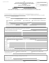 Form DC74A &quot;Contractor's Financial and Equipment Statement Experience Questionnaire and Past Performance Record&quot; - New Jersey