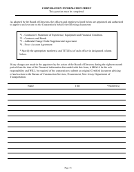 Form DC74A Contractor&#039;s Financial and Equipment Statement Experience Questionnaire and Past Performance Record - New Jersey, Page 13