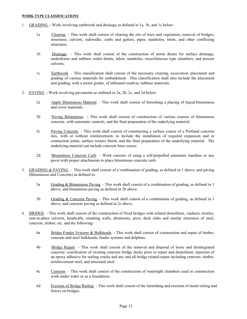 Form DC74A Contractors Financial and Equipment Statement Experience Questionnaire and Past Performance Record - New Jersey, Page 15
