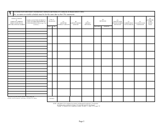 Form DC74A Contractor&#039;s Financial and Equipment Statement Experience Questionnaire and Past Performance Record - New Jersey, Page 2