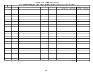 Form DC74A Contractor&#039;s Financial and Equipment Statement Experience Questionnaire and Past Performance Record - New Jersey, Page 3