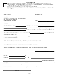 Form DC74A Contractor&#039;s Financial and Equipment Statement Experience Questionnaire and Past Performance Record - New Jersey, Page 5