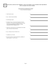 Form DC74A Contractor&#039;s Financial and Equipment Statement Experience Questionnaire and Past Performance Record - New Jersey, Page 6