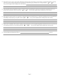 Form DC74A Contractor&#039;s Financial and Equipment Statement Experience Questionnaire and Past Performance Record - New Jersey, Page 9