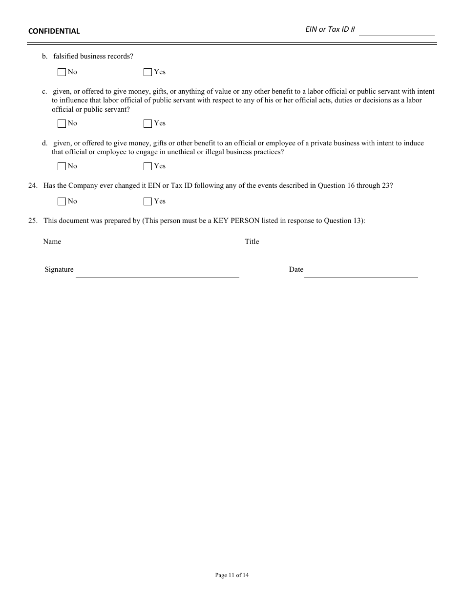 Background Qualification Questionnaire - New Jersey, Page 12