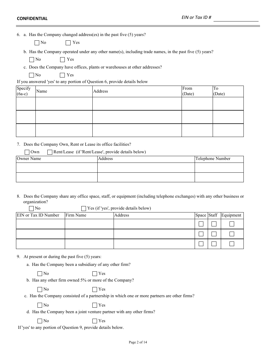 Background Qualification Questionnaire - New Jersey, Page 3