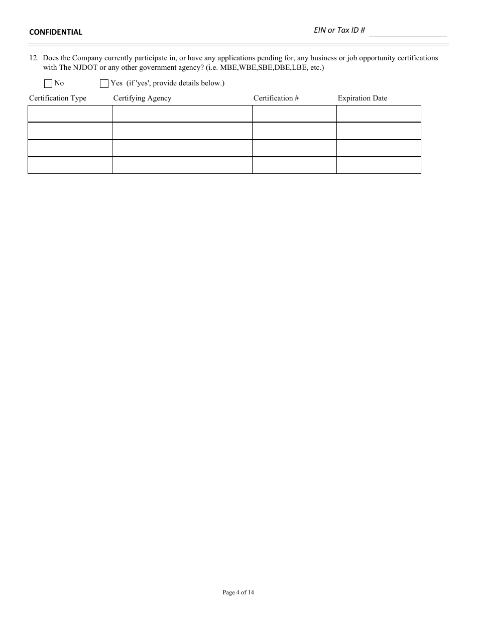 Background Qualification Questionnaire - New Jersey, Page 5