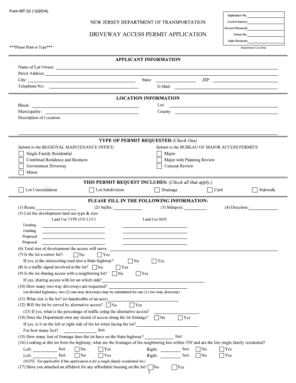 Form MT-32 - Fill Out, Sign Online and Download Fillable PDF, New ...