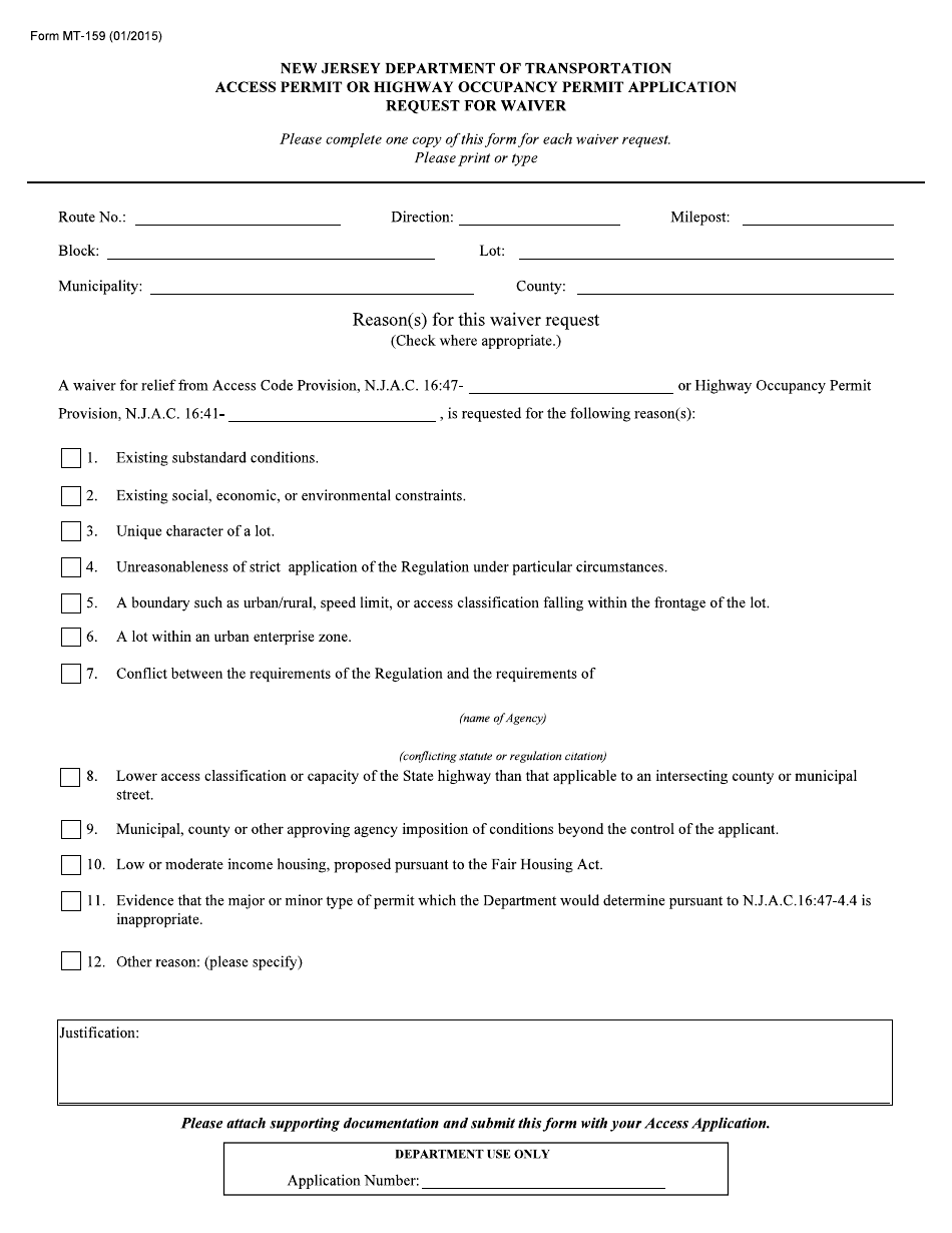 Form MT-159 - Fill Out, Sign Online and Download Fillable PDF, New ...