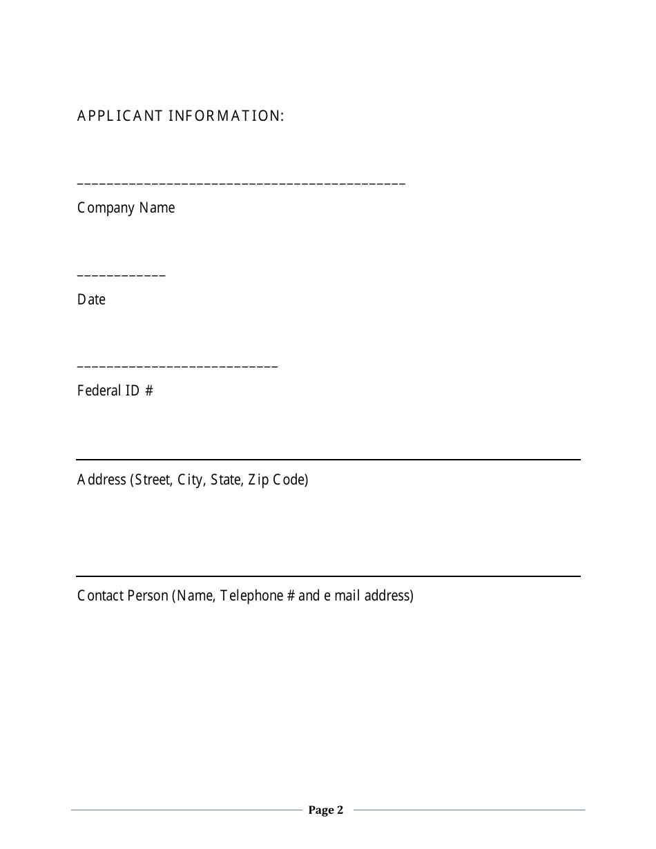 Application for Classification / Energy Services Company (Esco) - New Jersey, Page 2