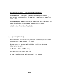 Application for Classification/Energy Services Company (Esco) - New Jersey, Page 3