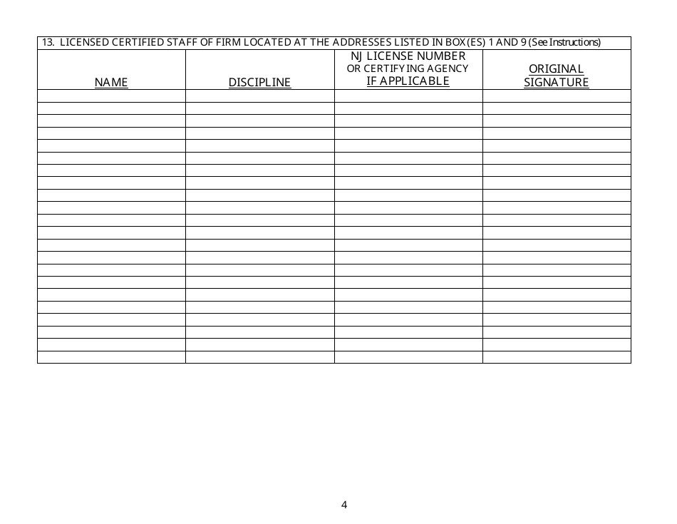 Form 48T Material Testing Laboratory Pre-qualification Application - New Jersey, Page 4