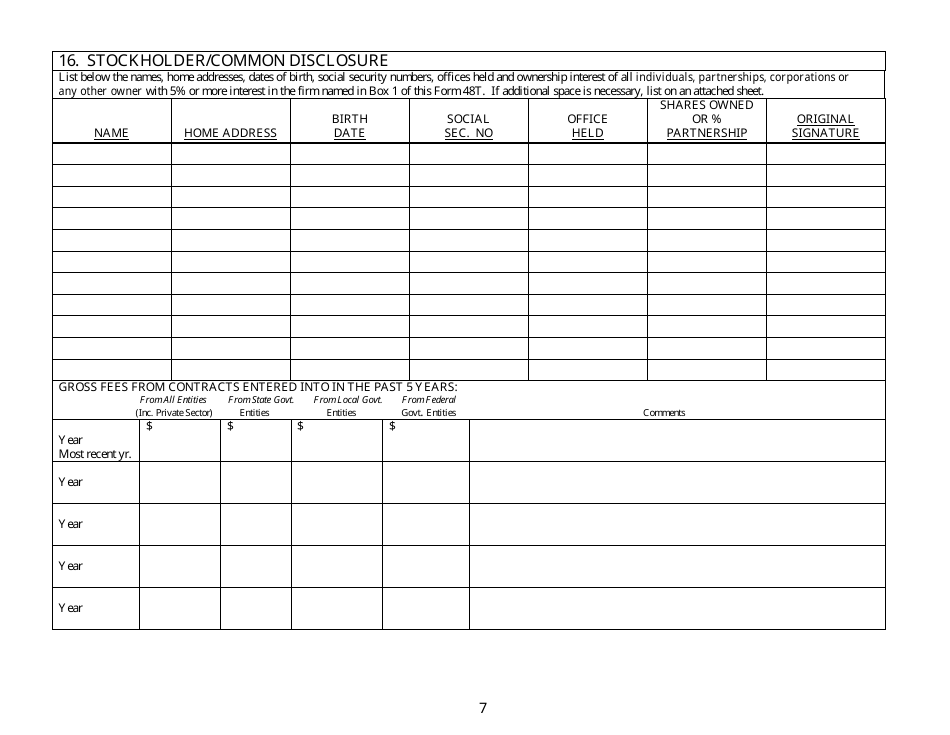 Form 48T Material Testing Laboratory Pre-qualification Application - New Jersey, Page 7