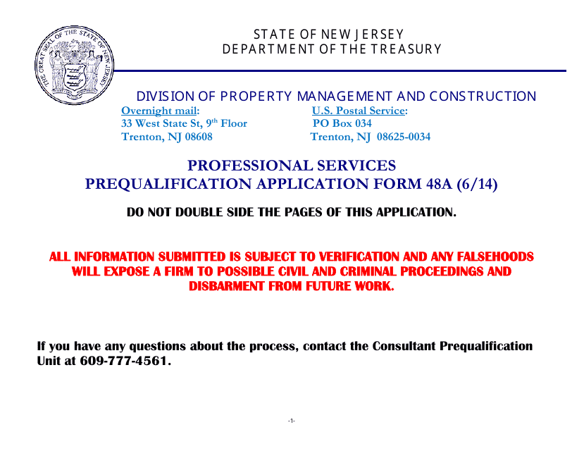 Form 48A  Printable Pdf