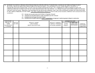 Form 48A Professional Services Prequalification Application Form - New Jersey, Page 12