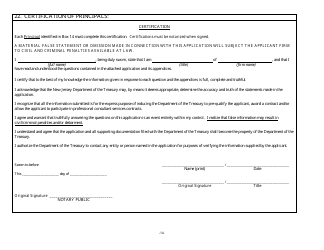 Form 48A Professional Services Prequalification Application Form - New Jersey, Page 15