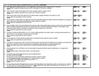Form 48A Professional Services Prequalification Application Form - New Jersey, Page 7