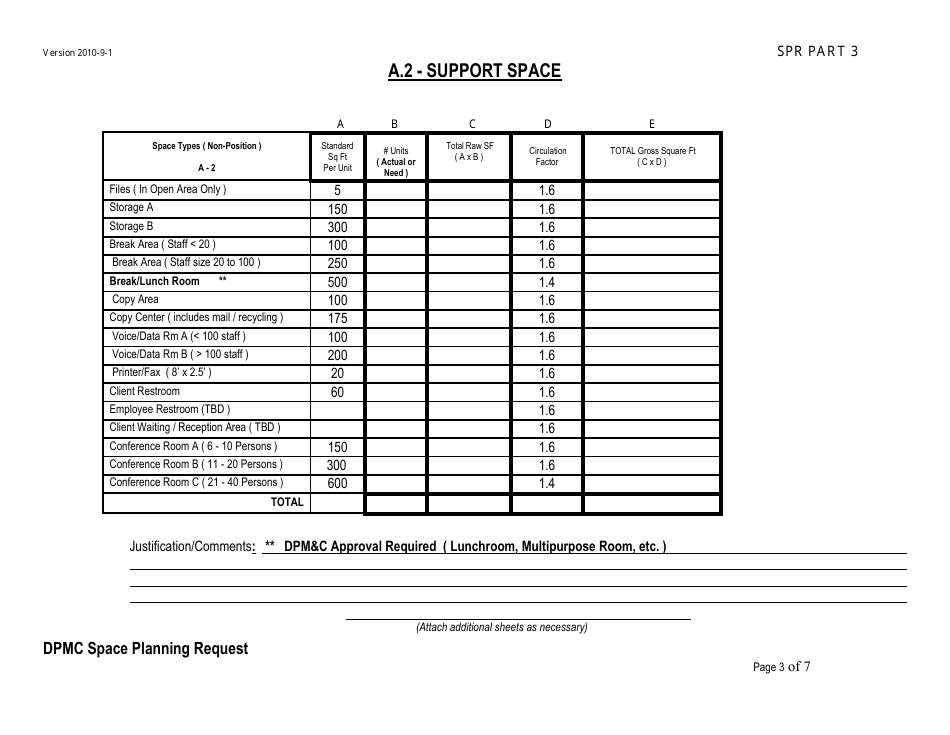 Part 3 Space Planning Request for Dpmc Use Only - New Jersey, Page 3