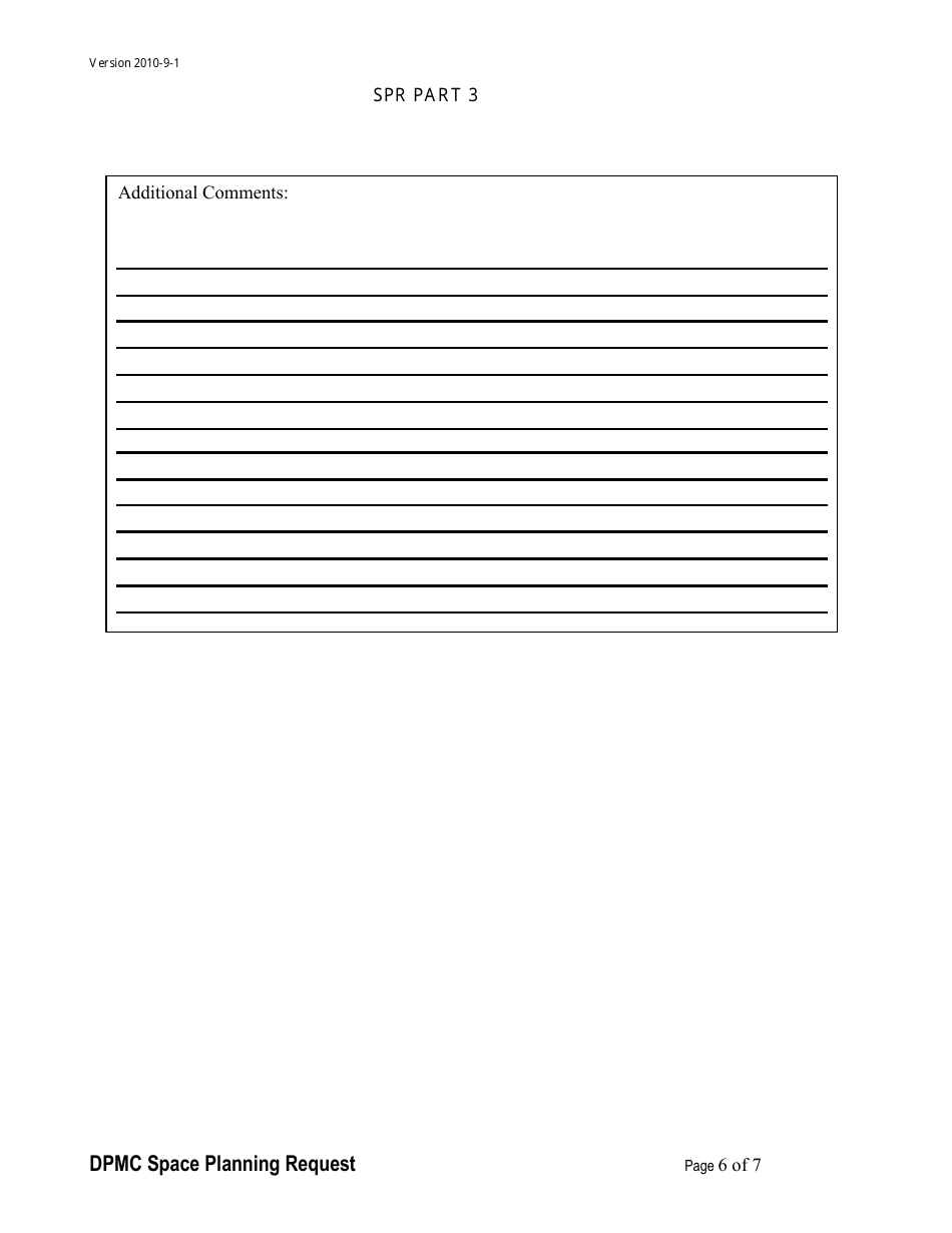 Part 3 Space Planning Request for Dpmc Use Only - New Jersey, Page 6