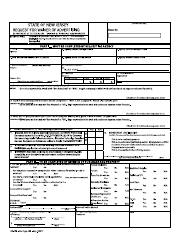 Document preview: Form CC-129 Request for Waiver of Advertising - New Jersey