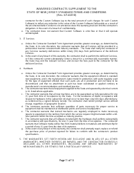 Waivered Contracts Supplement to the State of New Jersey Standard Terms and Conditions - New Jersey, Page 11