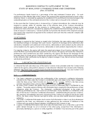 Waivered Contracts Supplement to the State of New Jersey Standard Terms and Conditions - New Jersey, Page 4