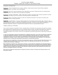 Form CC-36 State of New Jersey Formal Complaint Form - New Jersey, Page 4