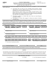 Document preview: Form C-6205-ST Request to Be Placed on a Non-reporting Basis for Sales and Use Tax - New Jersey