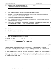 Form 10257 Summary Hearing Order - New Jersey, Page 2