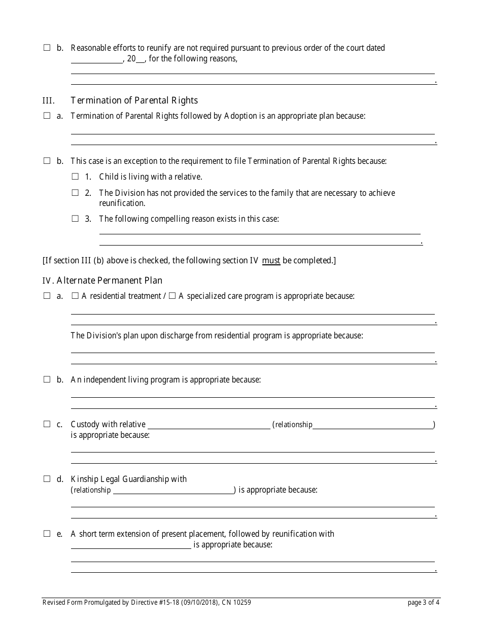 Form 10259 Permanency Order - New Jersey, Page 3