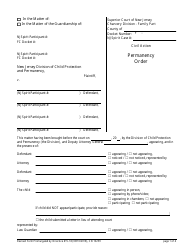 Document preview: Form 10259 Permanency Order - New Jersey