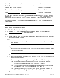Form 10260 Order to Show Cause for Temporary Custody - New Jersey, Page 2