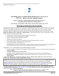 Document preview: Form 10151 Small Claims Complaint (Contract, Security Deposit, Rent, or Tort) - New Jersey (English/Polish)