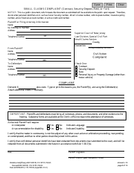 Form 10151 Small Claims Complaint (Contract, Security Deposit, Rent, or Tort) - New Jersey (English/Polish), Page 8