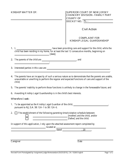 Form 10268  Printable Pdf