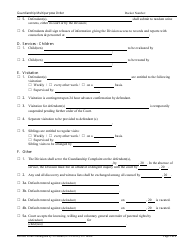 Form 10264 Guardianship Multipurpose Order - New Jersey, Page 3