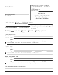 Document preview: Form CN:10272 Application to Amend or Vacate an Order/Judgment of Kinship Legal Guardianship - New Jersey