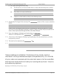Form CN:10273 Kinship Legal Guardianship Multipurpose Order - New Jersey, Page 3