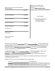 Form 10318 Kinship Legal Guardianship Notice of Motion to Amend Complaint - New Jersey