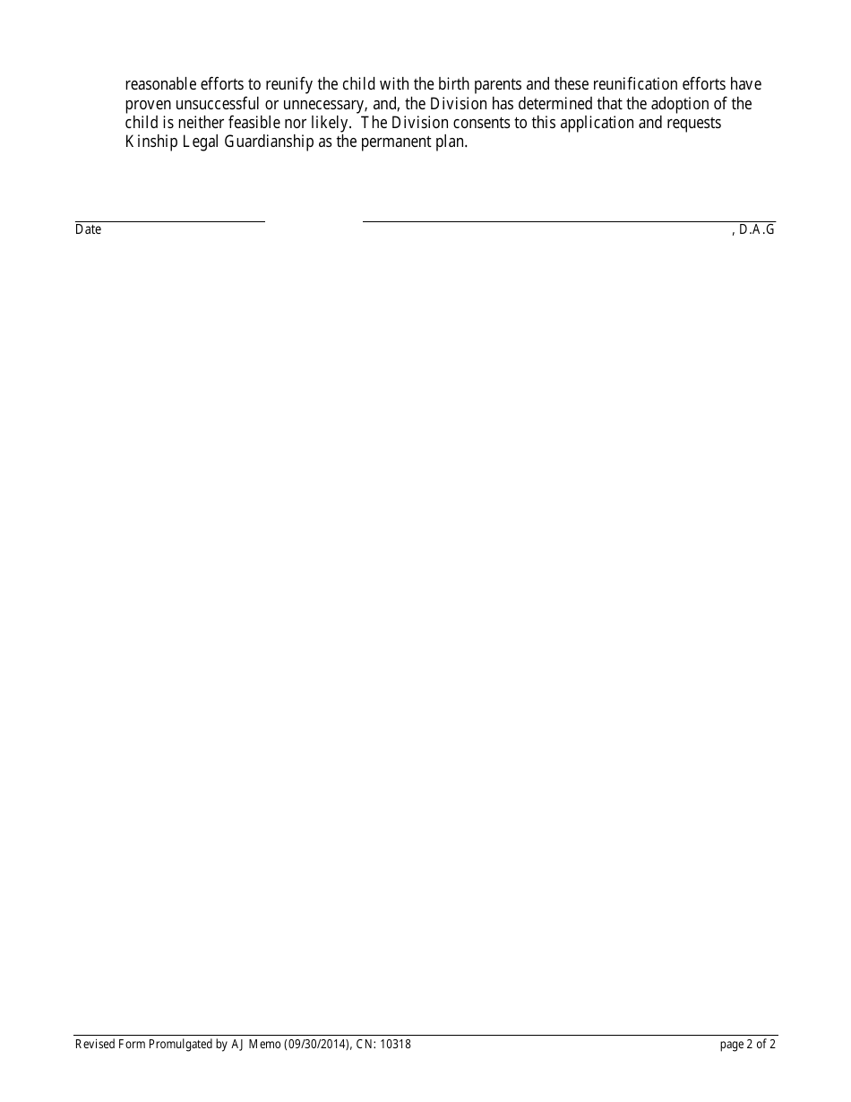 Form 10318 Kinship Legal Guardianship Notice of Motion to Amend Complaint - New Jersey, Page 2