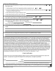 Form CN:10296 Attorney Fee Arbitration Request Form - New Jersey, Page 2