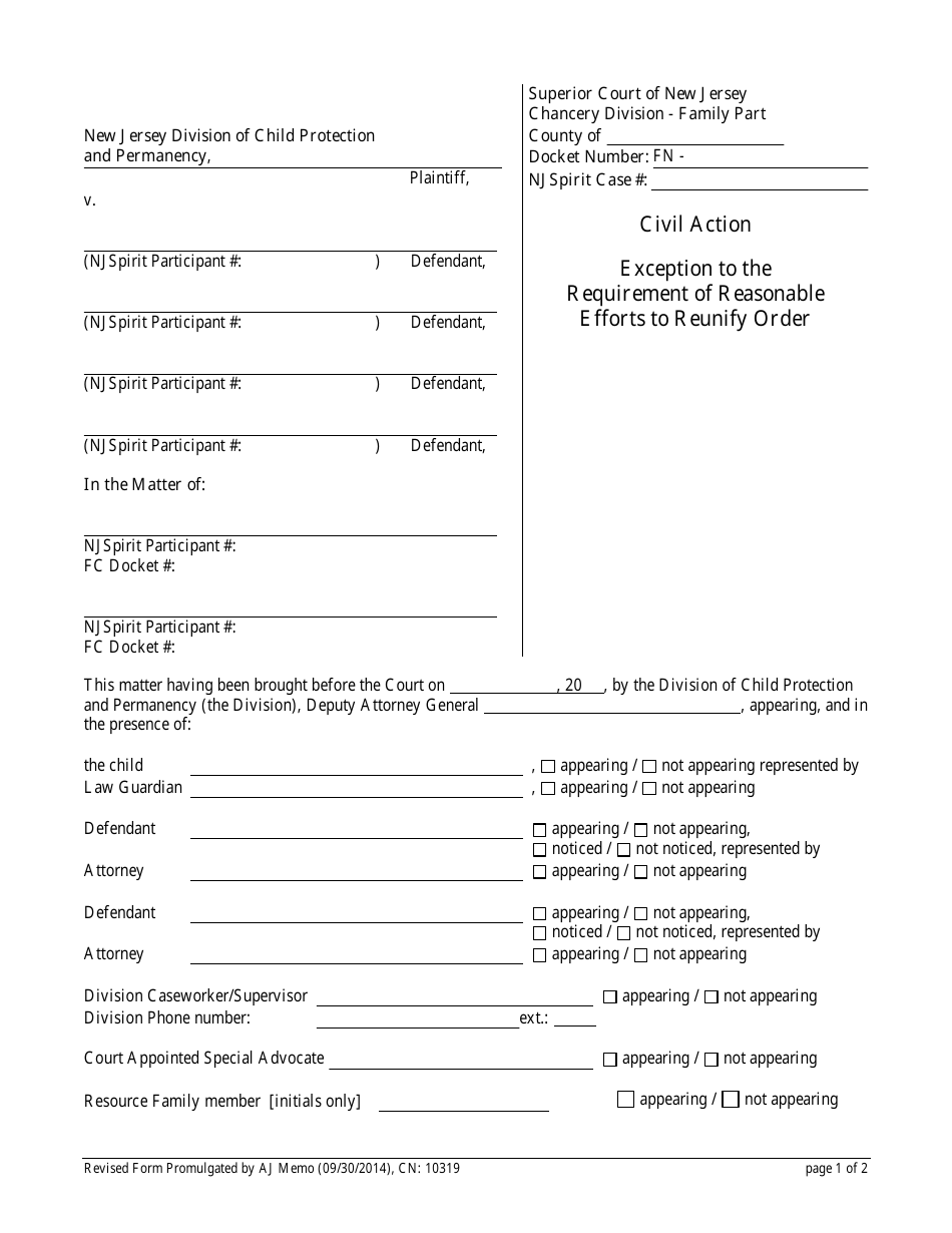 Form CN10319 Fill Out, Sign Online and Download Printable PDF, New Jersey Templateroller