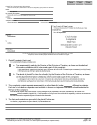 Form 10325 State Tax Complaint - New Jersey (English/Spanish)