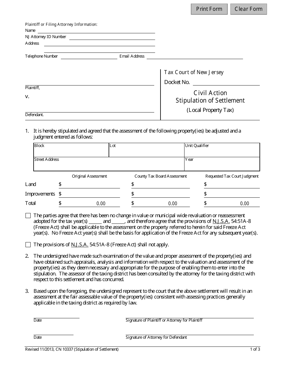 Form 10337 Fill Out Sign Online and Download Fillable PDF New