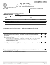 Form 10500 Appendix VII Civil Case Information Statement - New Jersey (English/Spanish), Page 3