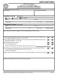 Form 10500 Appendix VIII Criminal Case Information Statement - New Jersey (English/Spanish), Page 3