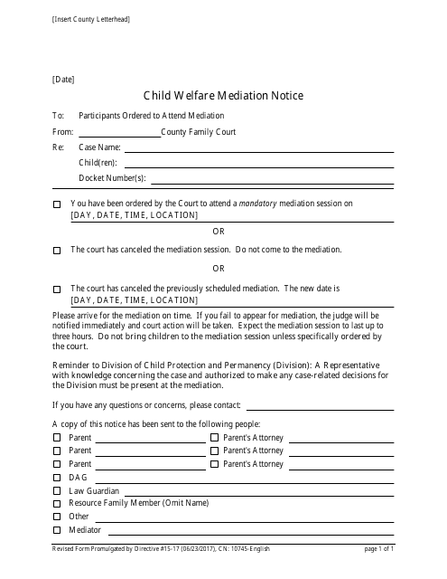 Form 10745  Printable Pdf