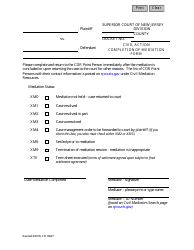 Document preview: Form 10827 Completion of Mediation Form - New Jersey