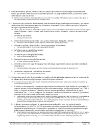 Form 10966 &quot;Standard Interrogatories to Be Served on Taxpayer&quot; - New Jersey (English/Spanish), Page 6