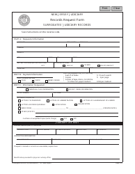 Document preview: Form 10964 Surrogates' Judiciary Records Request Form - New Jersey